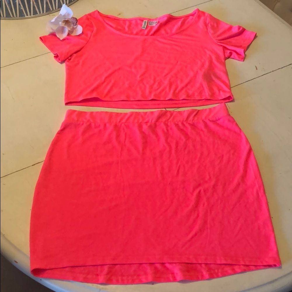 Crop Top & Mini Skirt Set